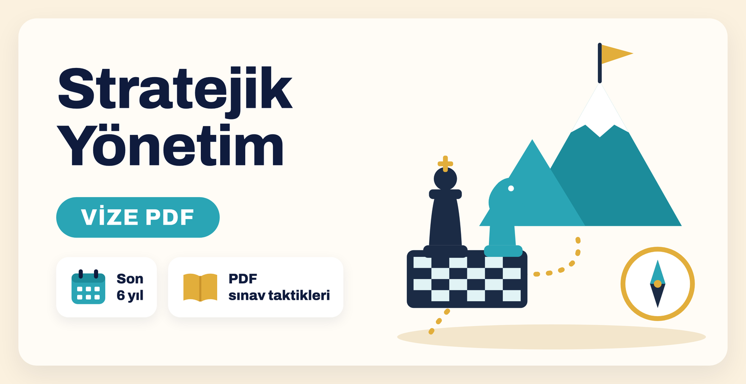 Stratejik Yönetim sınav taktikleri PDF kapağı