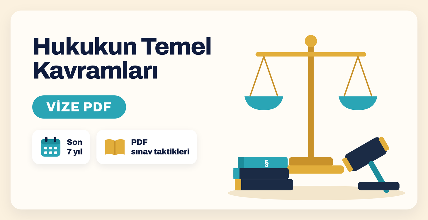 Hukukun Temel Kavramları sınav taktikleri PDF kapağı