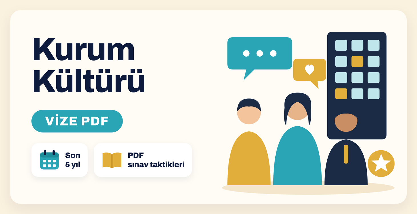 Kurum Kültürü sınav taktikleri PDF kapağı